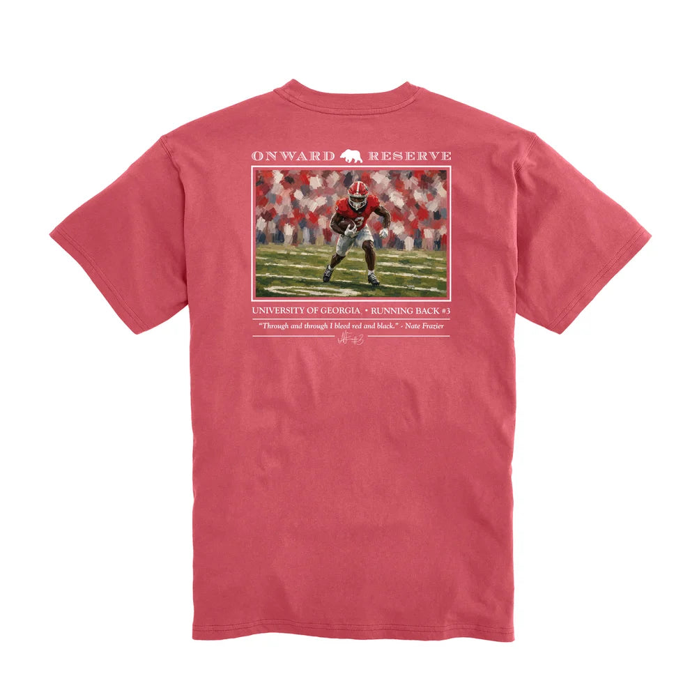 UGA Nate Frazier Tee - Washed Red