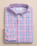 M LS Coastal Breeze Palm Valley Sportshirt-Island Pink