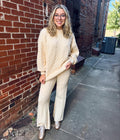 Comfy Cozy Cable Sweater Parchment