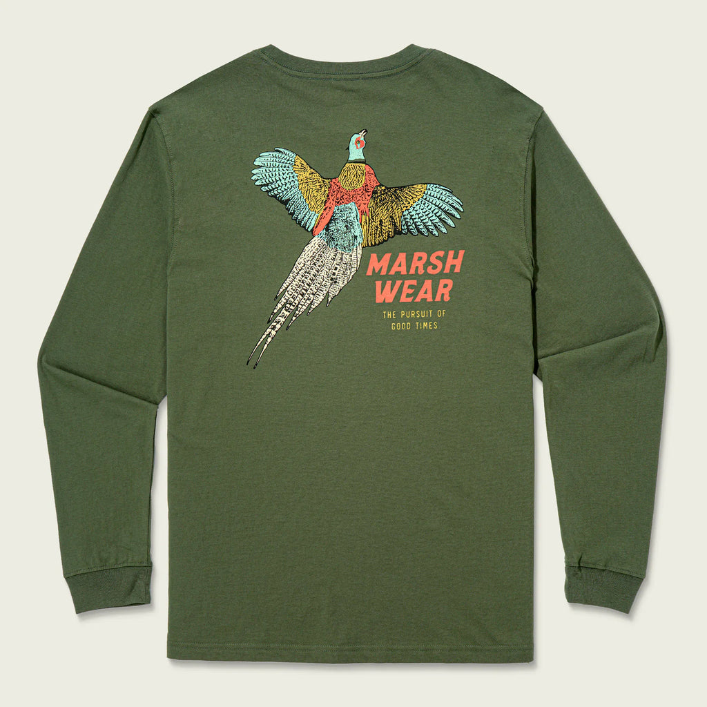 Pheasant Bronze Green ls Tee