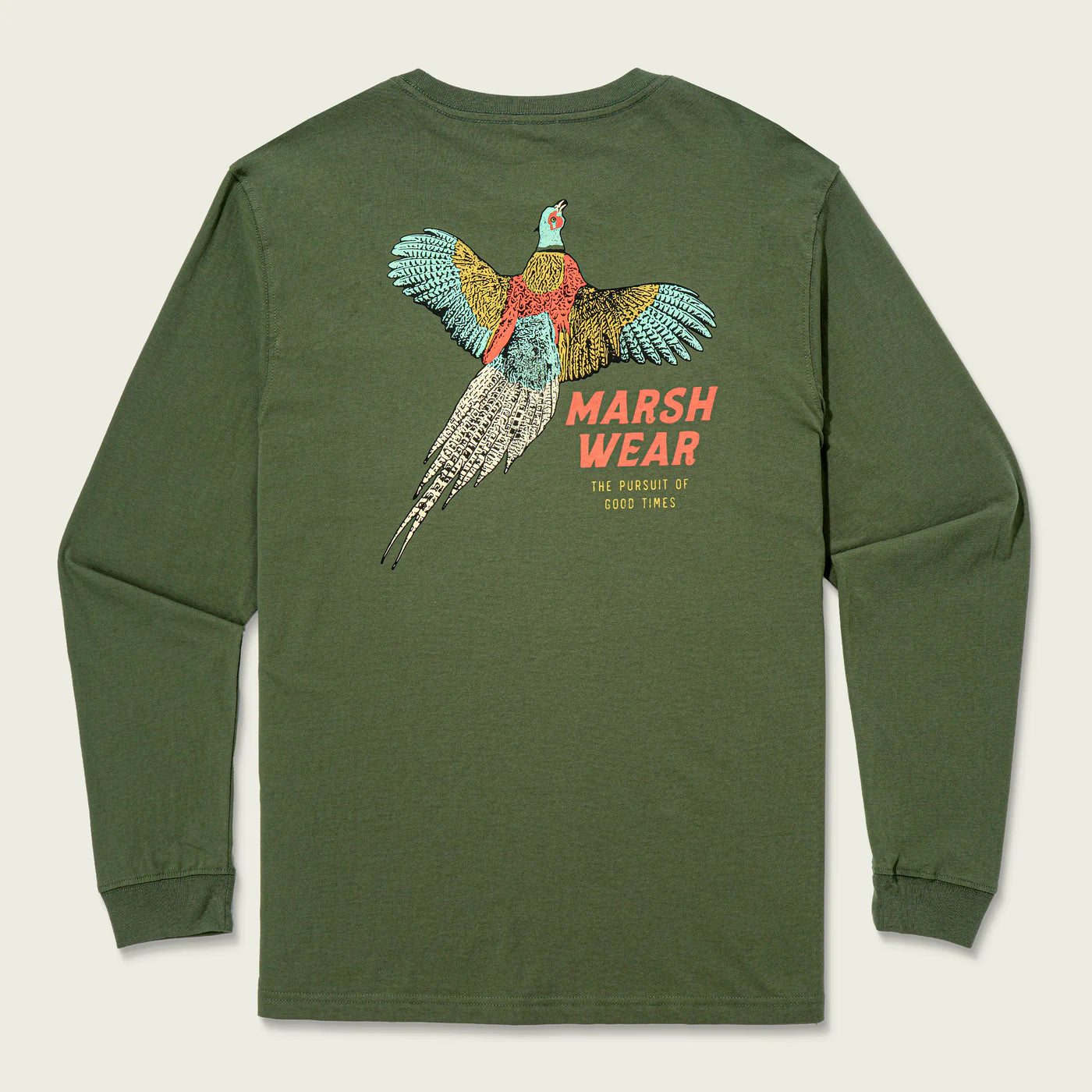 Pheasant Bronze Green ls Tee