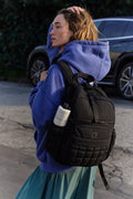 Quilted Pack Bag-Black