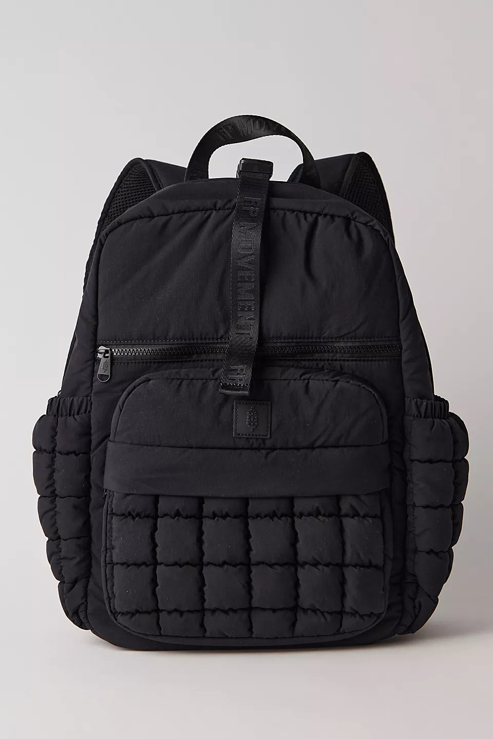 Quilted Pack Bag-Black