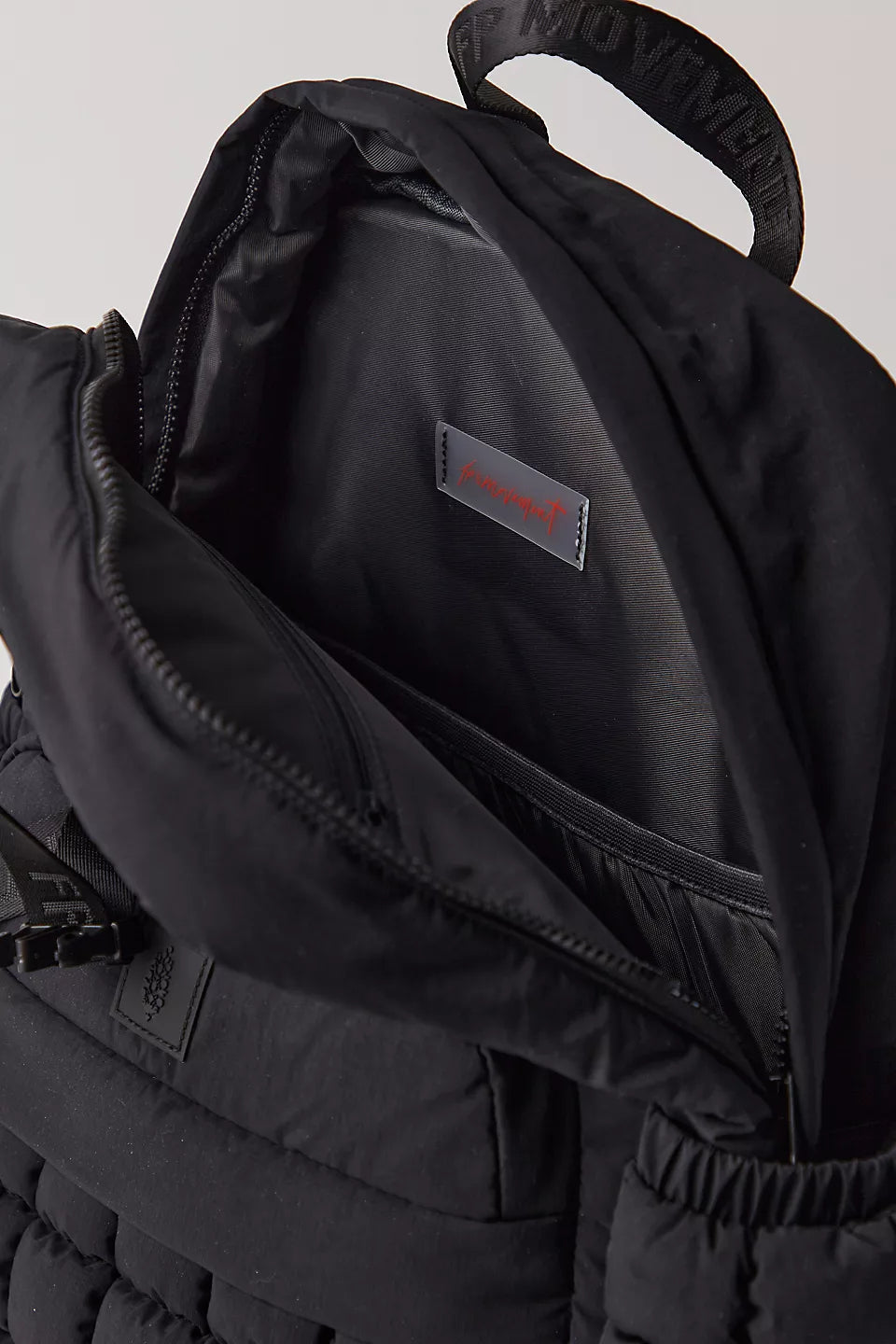 Quilted Pack Bag-Black