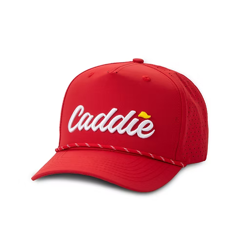 Caddie Red Performance Rope Hat