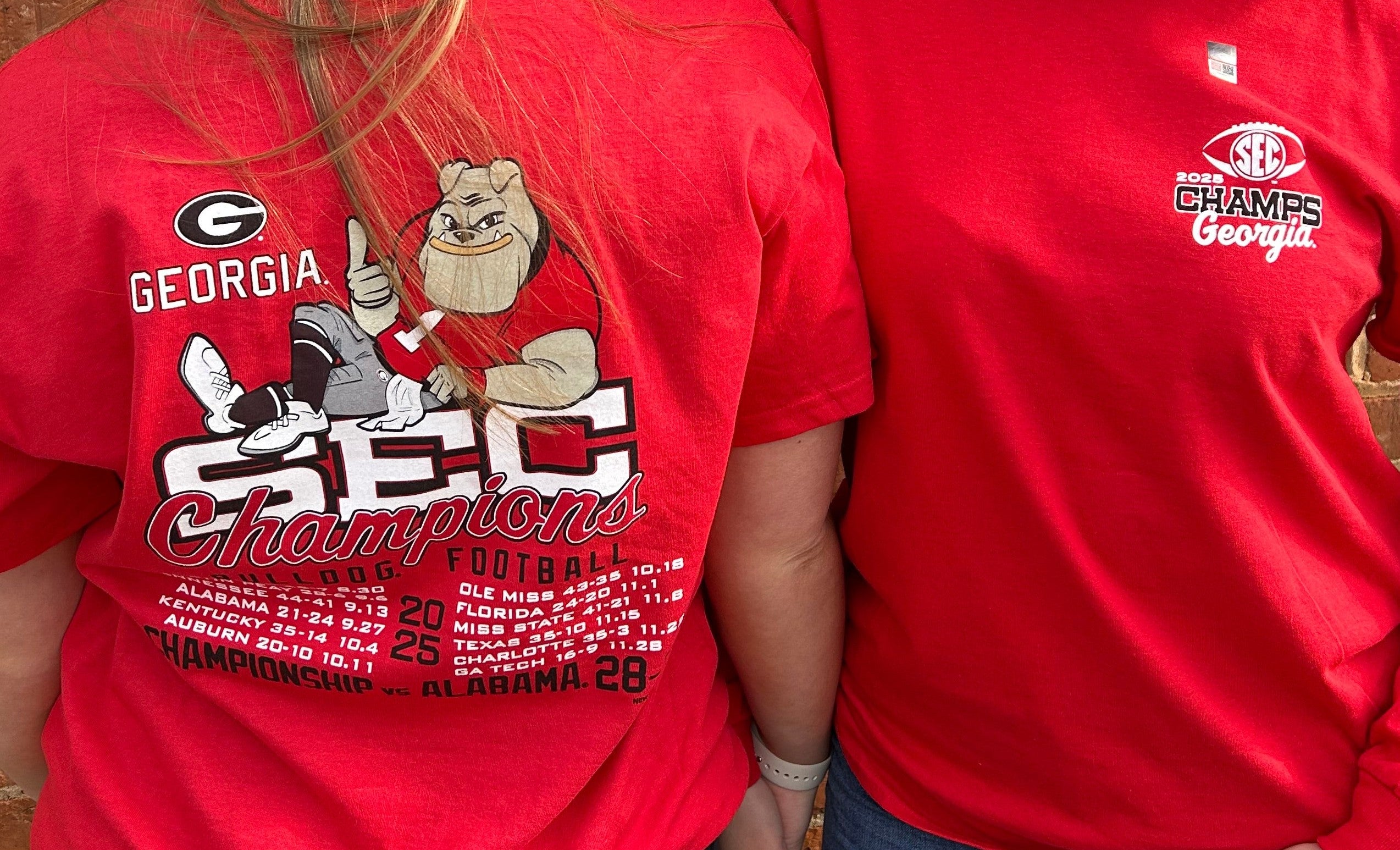 Red UGA SEC FOOTBALL CHAMPIONS RECAP 2025 youth