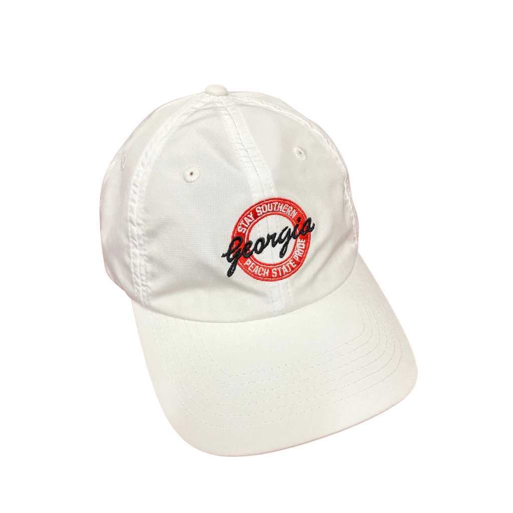 Performance Adjustable Hat Retro Ga White