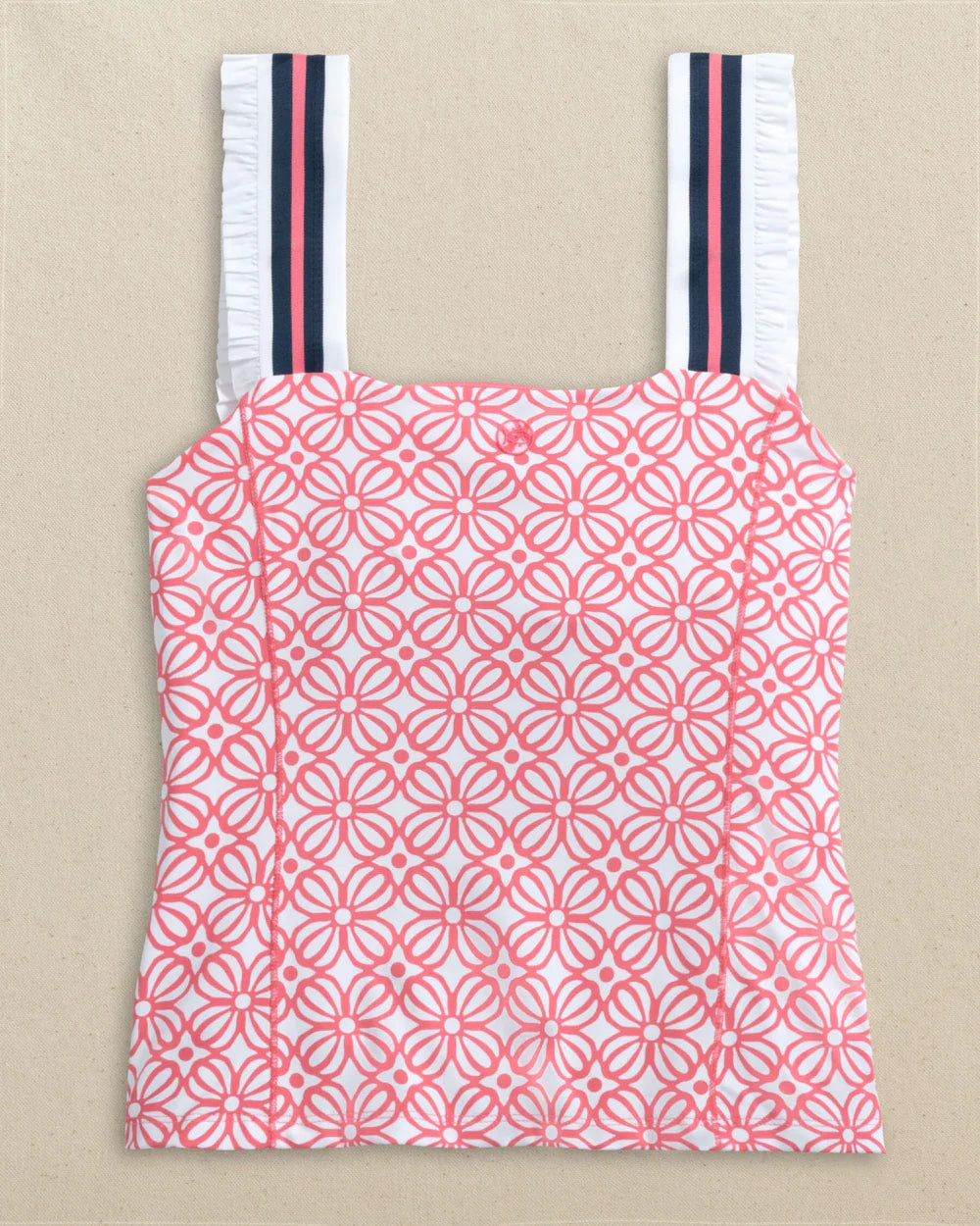 W Rylee Printed Active Top Island Pink