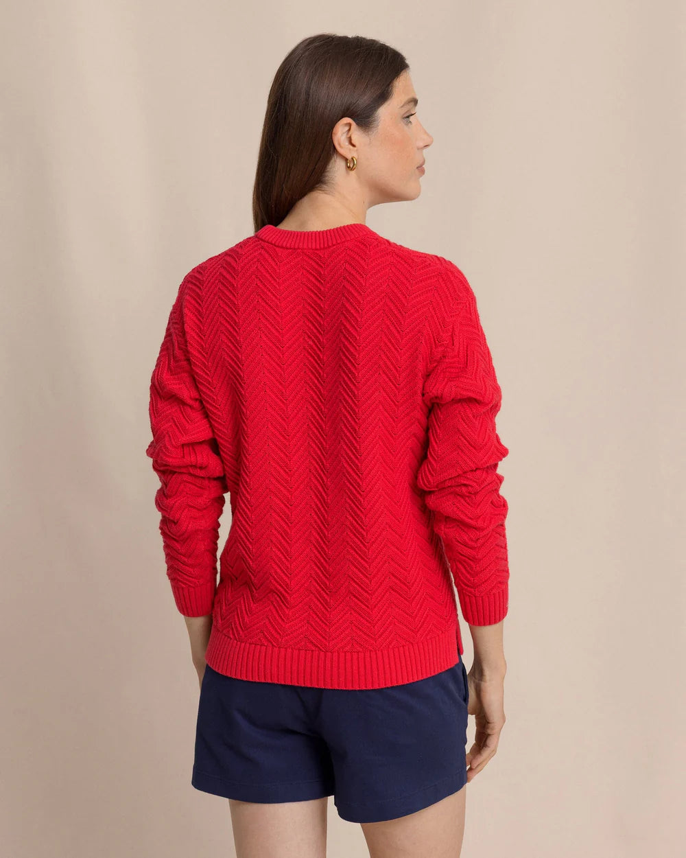 Southern Tide Saige Sweater - Grenadine Red