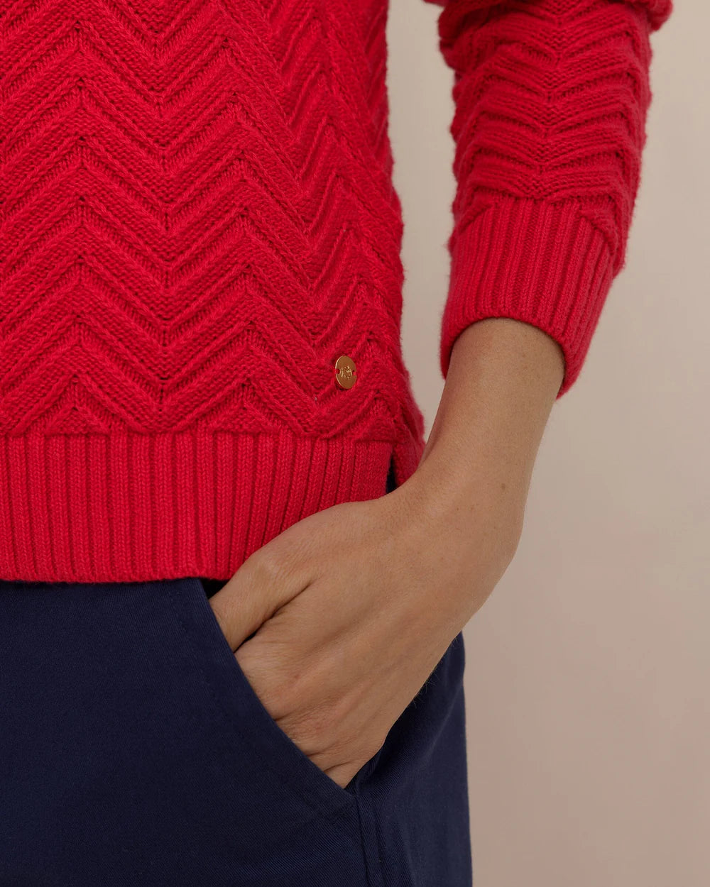 Southern Tide Saige Sweater - Grenadine Red