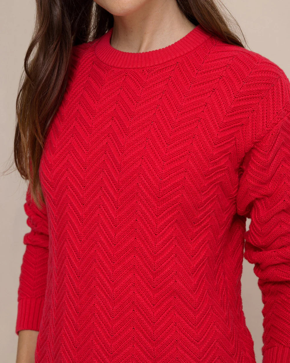 Southern Tide Saige Sweater - Grenadine Red