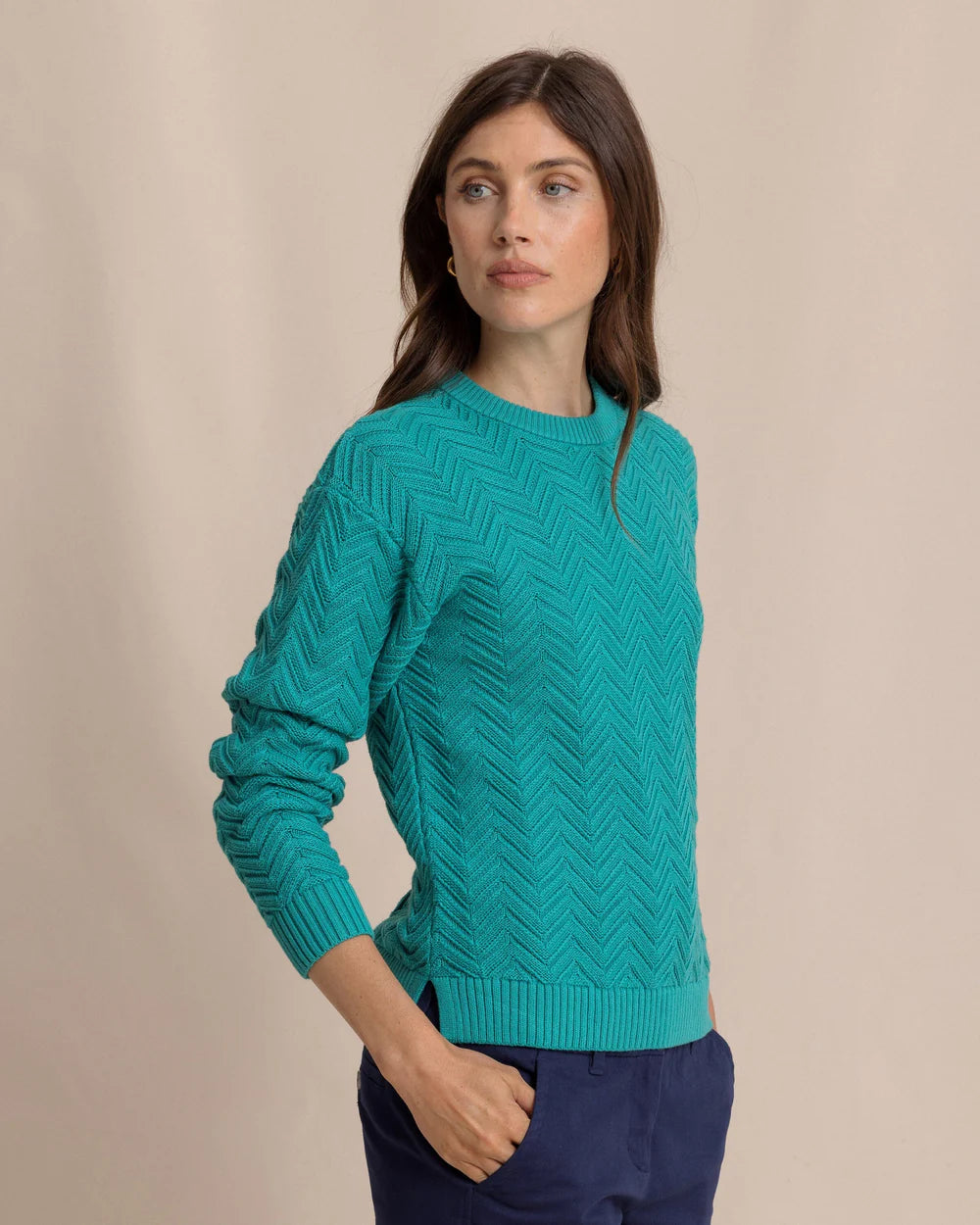 Southern Tide Saige Sweater - Spruce Shade