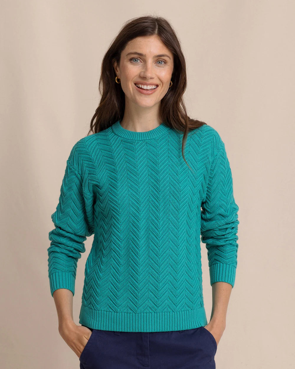Southern Tide Saige Sweater - Spruce Shade
