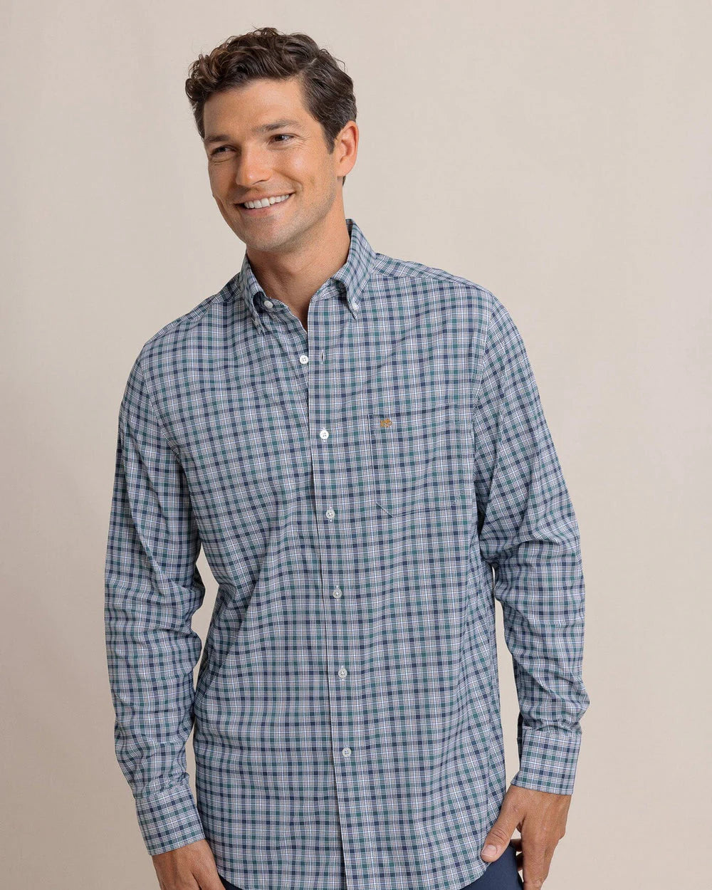 M IC Saltgrass Plaid Sportshirt Salt Meadow
