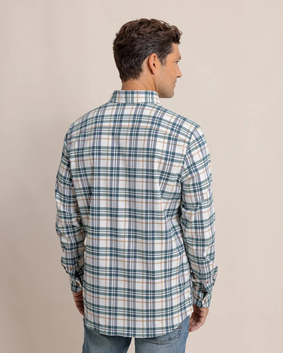 M LS IC Sandbridge Plaid Flannel Sportshirt