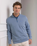 Sandy Cove Pique Quarter Zip / Nautical Blue