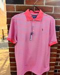 Polo Perf Crawfish Stripe