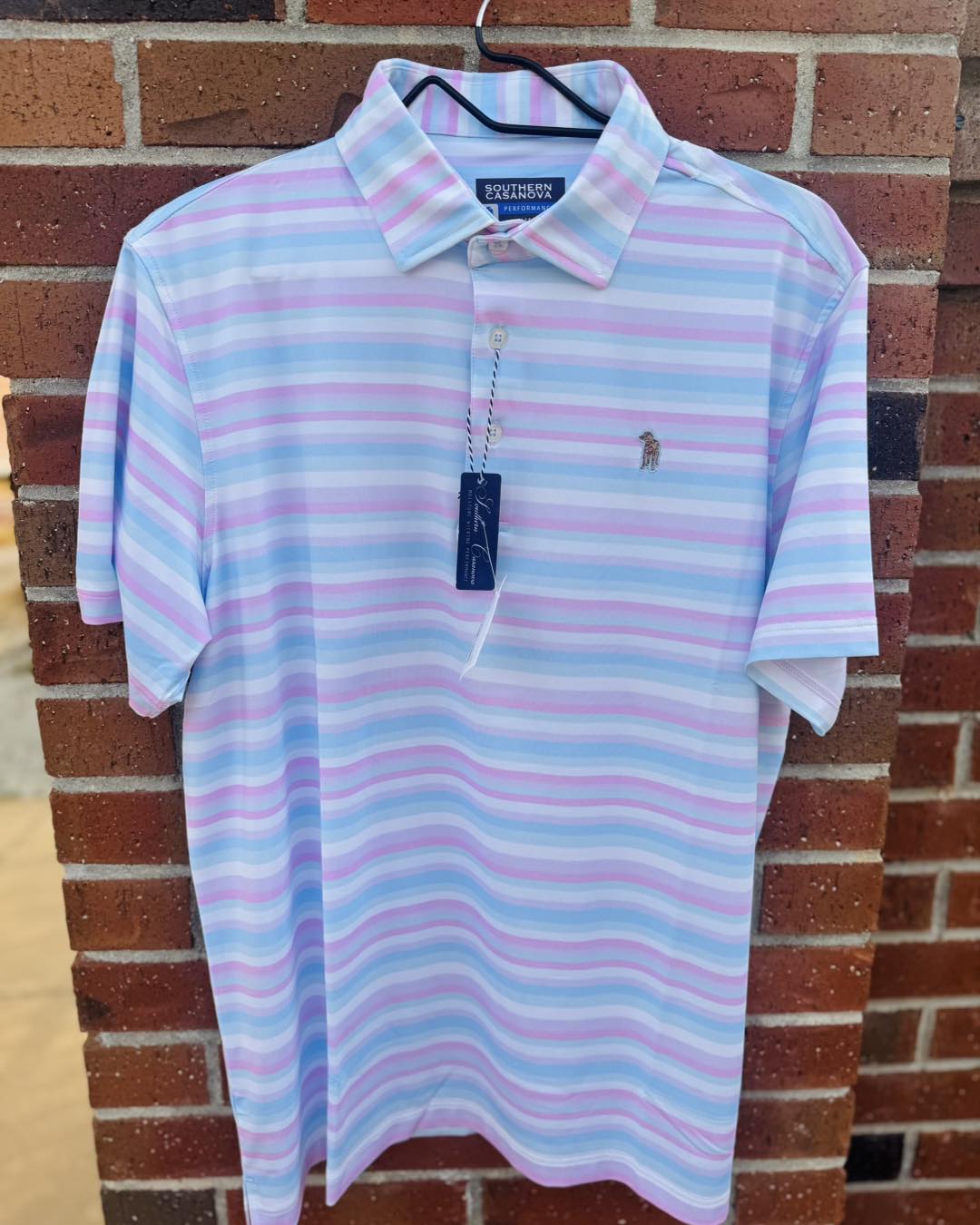 Polo Pink Coconut Stripe
