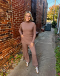 Ribbed Lounge Pants Brown