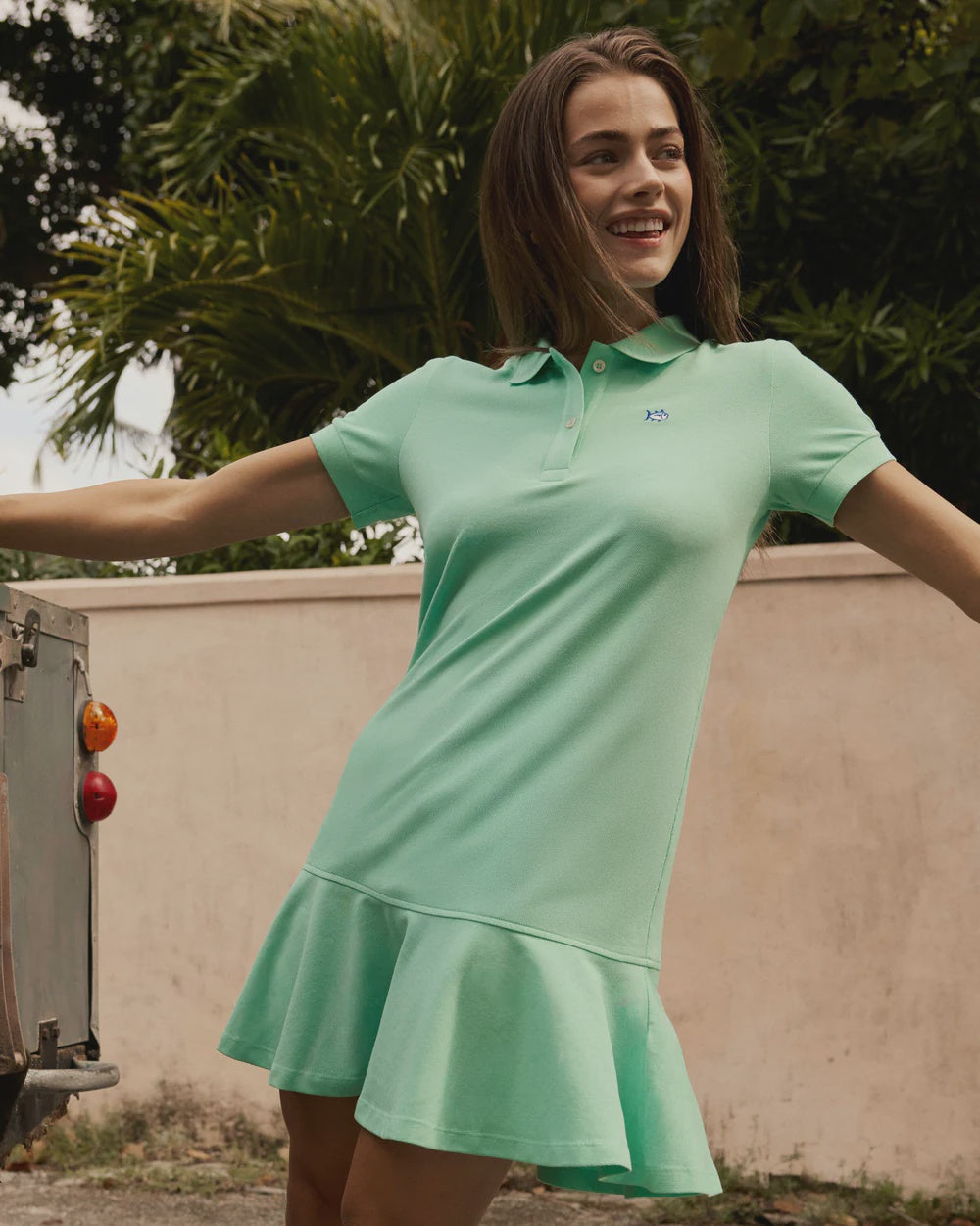 W Skipjack Dropwaist Polo Dress Gulf Shore