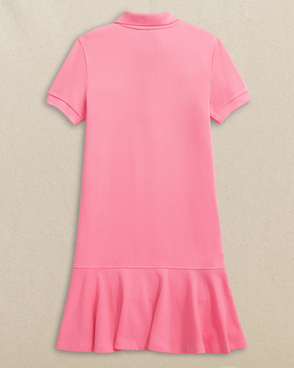 W Skipjack Dropwaist Polo Dress Sea Pink