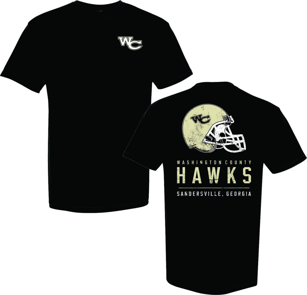 Waco Hawks Black Comfort Color Tee