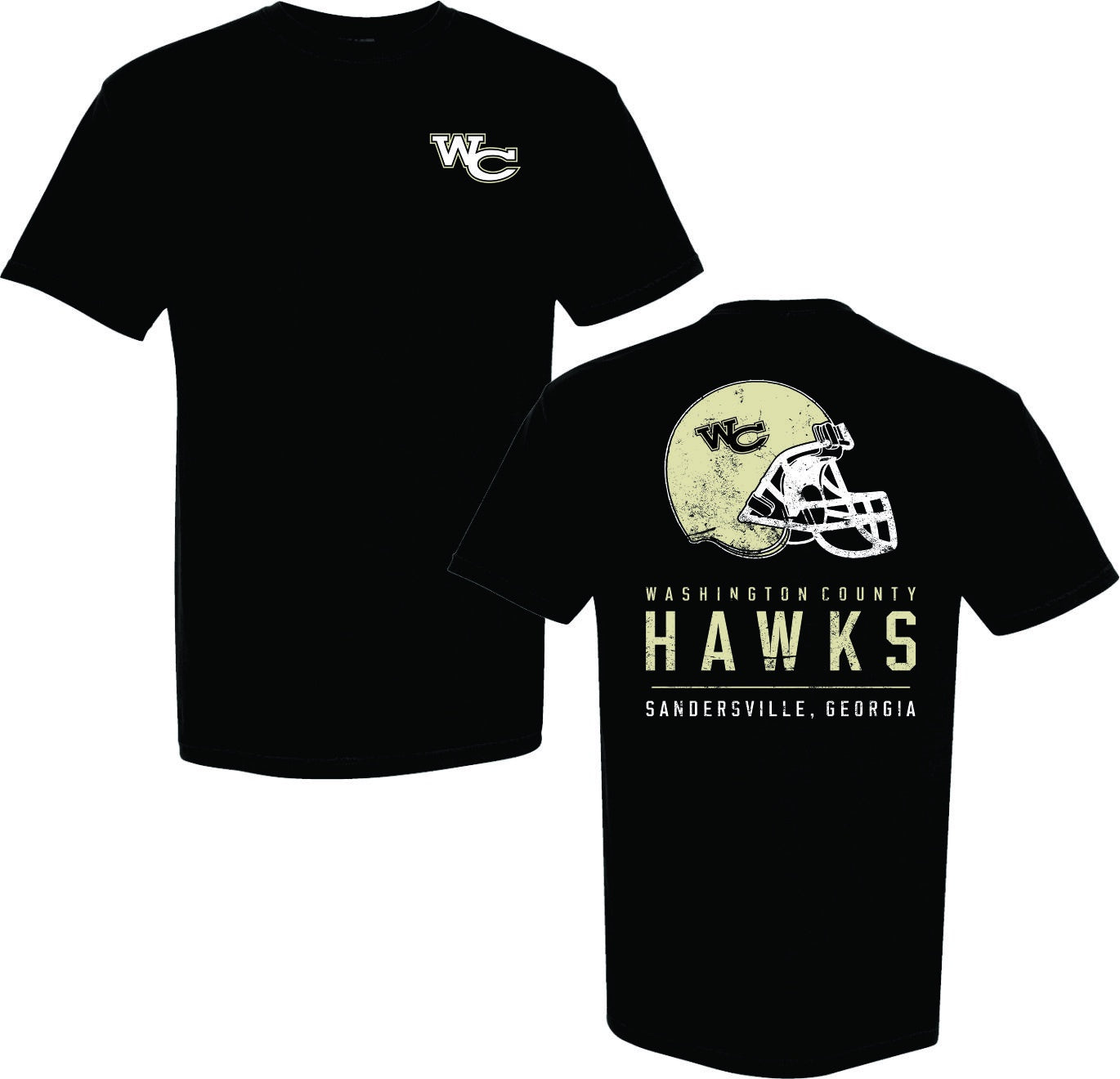 Waco Hawks Black Comfort Color Tee