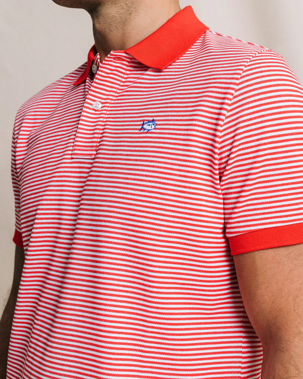 M SS SJ Stripe Polo