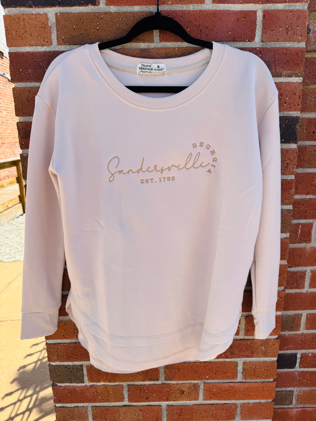 Plush Crewneck With Round Hem
