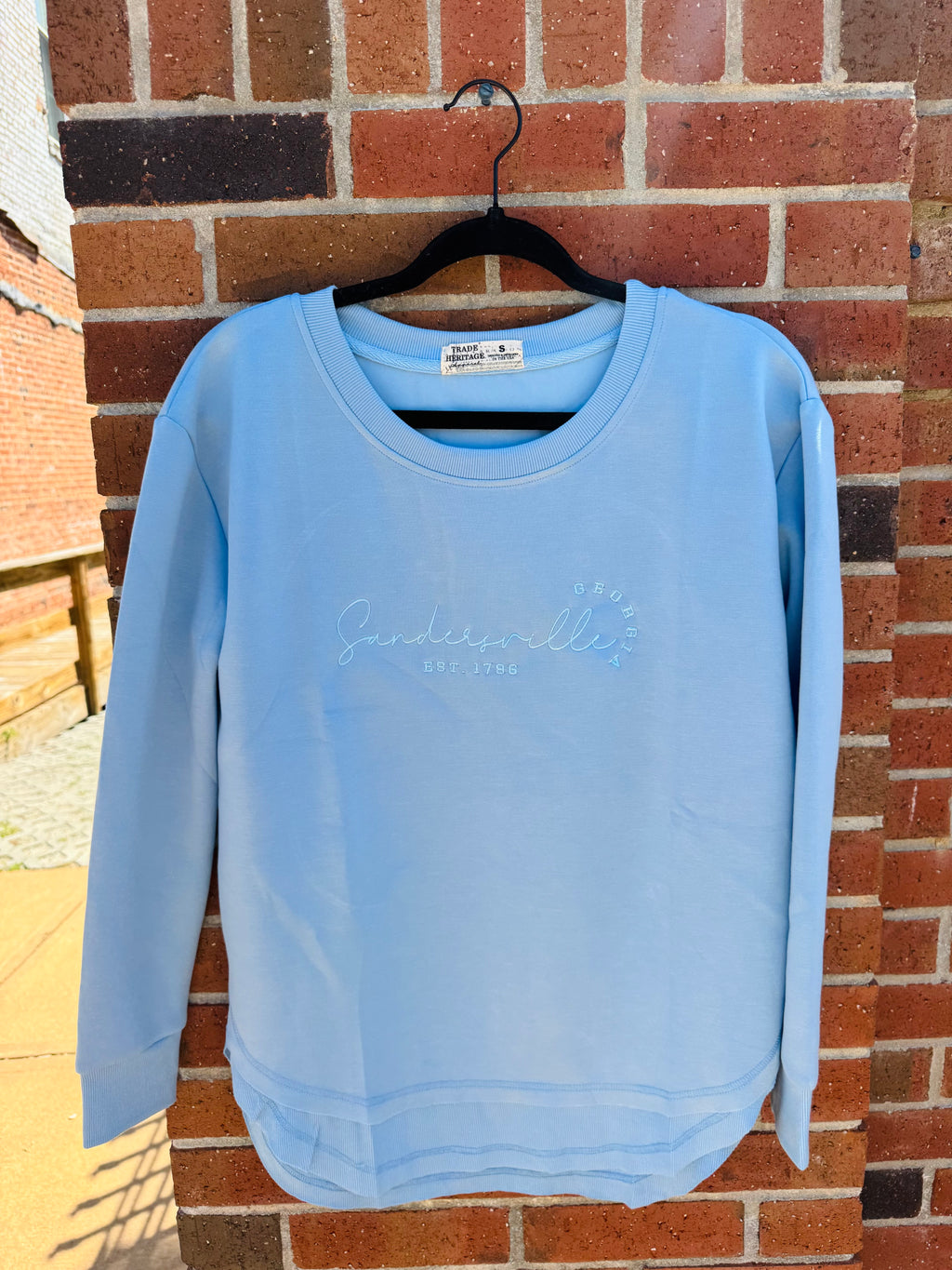 Plush Crewneck With Round Hem