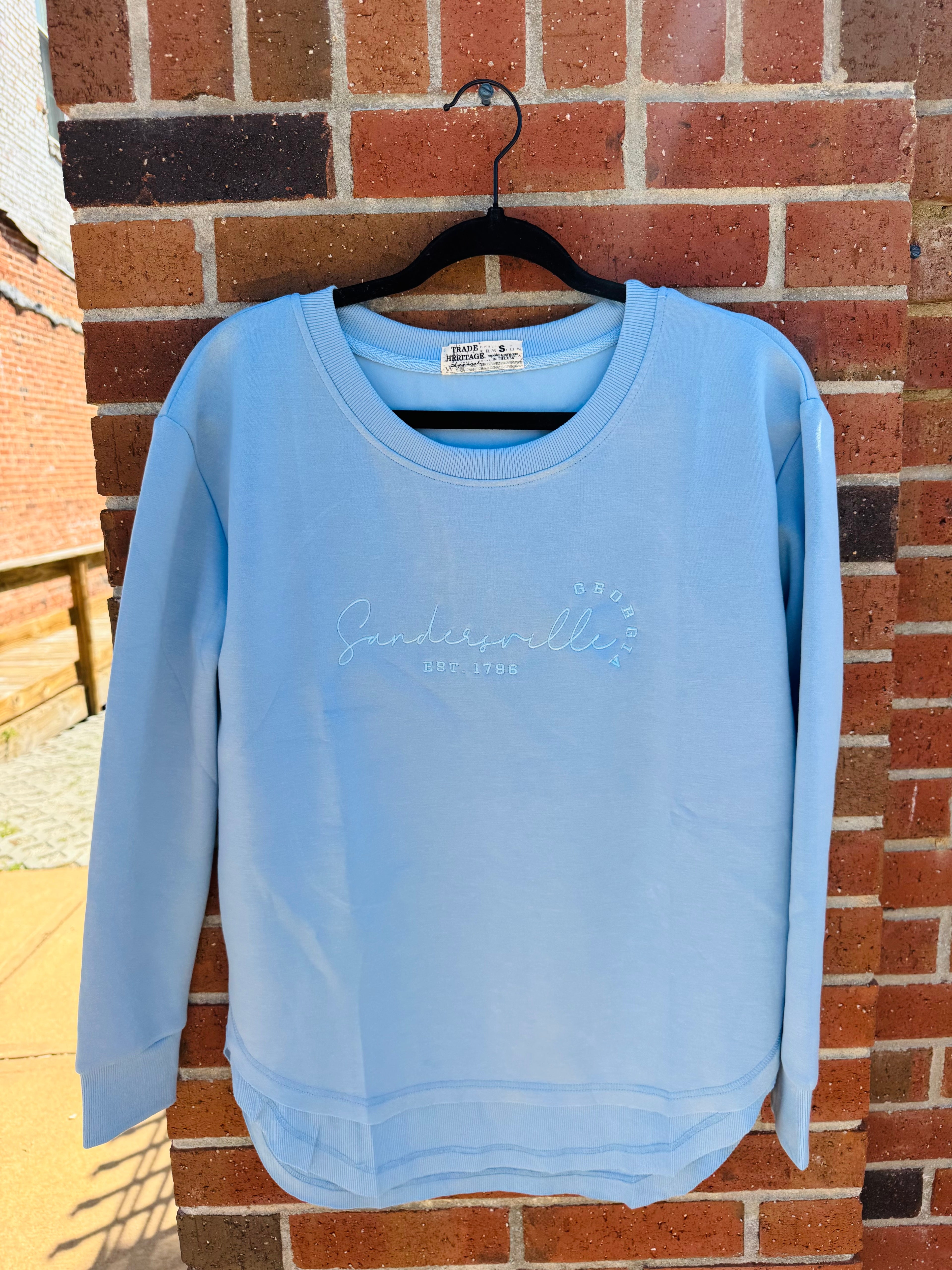 Plush Crewneck With Round Hem