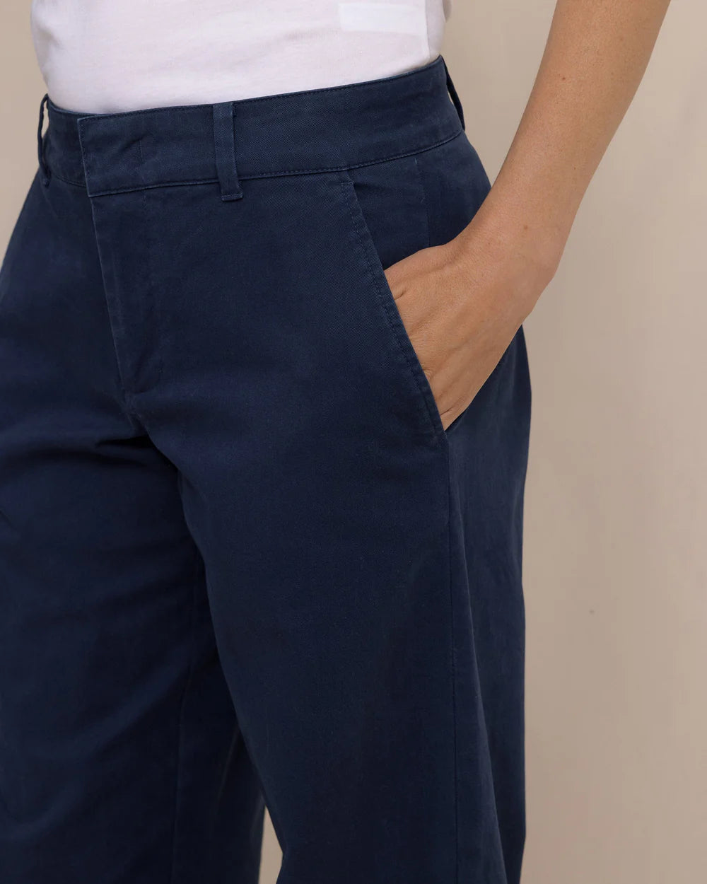 W Tori Wide Leg Chino Dress Blue