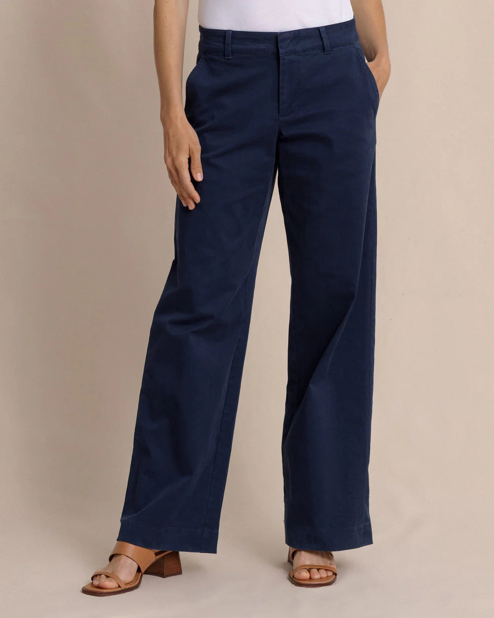 W Tori Wide Leg Chino Dress Blue