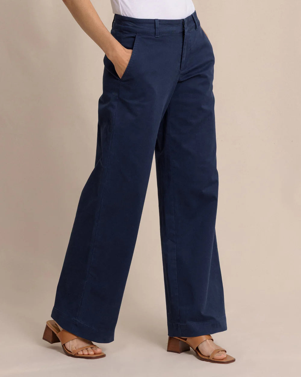 W Tori Wide Leg Chino Dress Blue