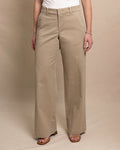 W Tori Wide Leg Chino Sandstone Khaki