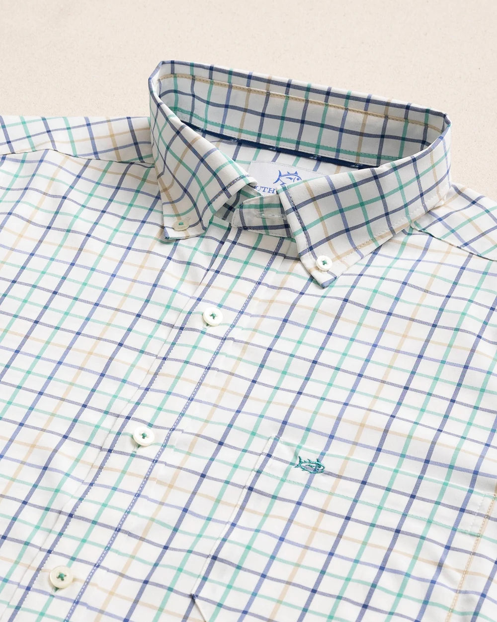 Tradewind Tattersall Coastal Breeze Sportshirt - Persian Green