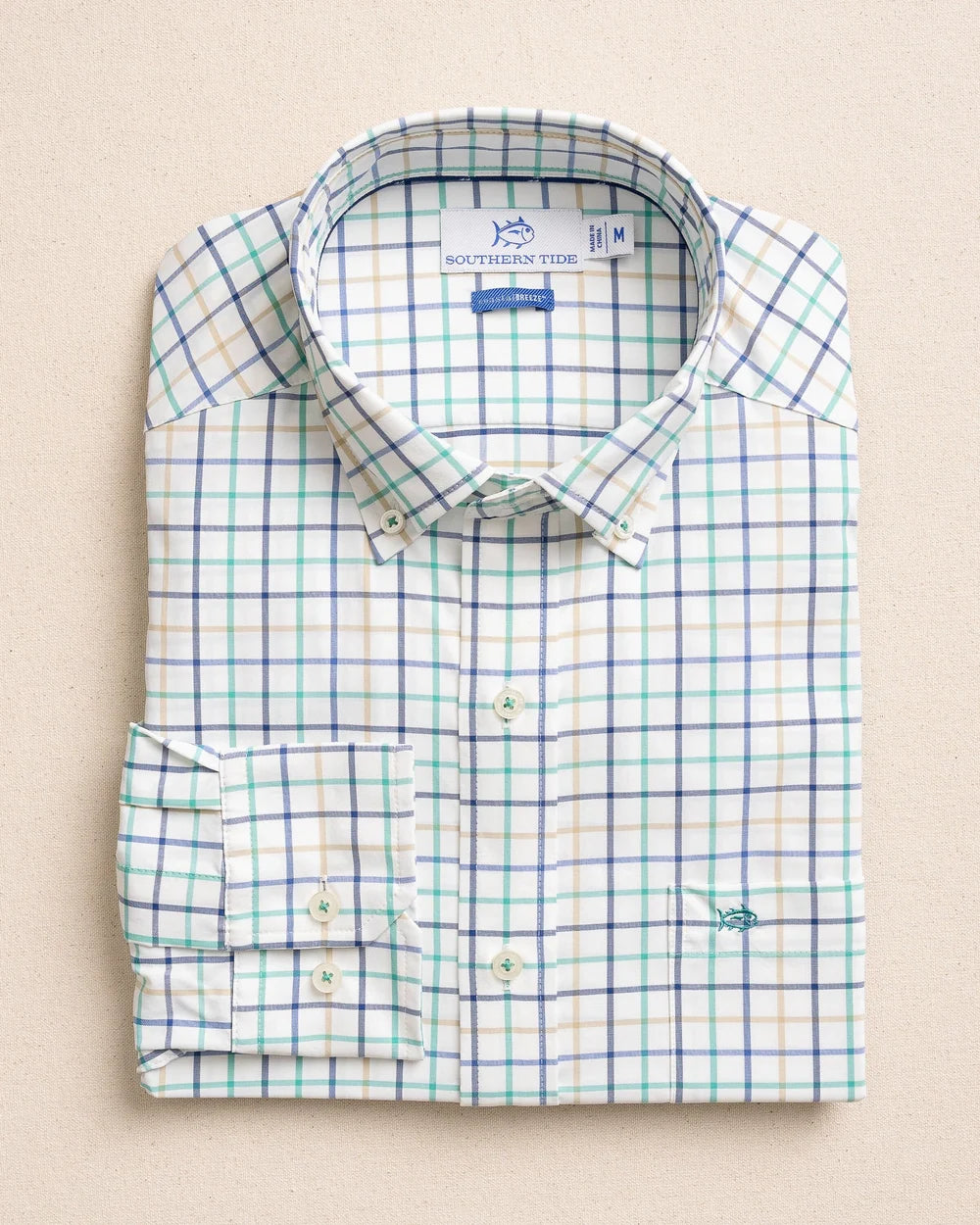Tradewind Tattersall Coastal Breeze Sportshirt - Persian Green