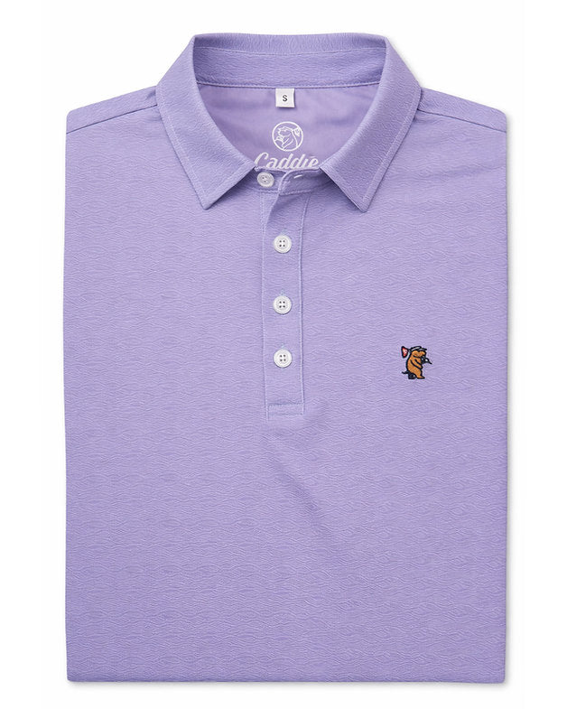 Caddie Wave Polo Purple