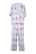 Nutcrackers Christmas Light Blue Pajama Pants Set
