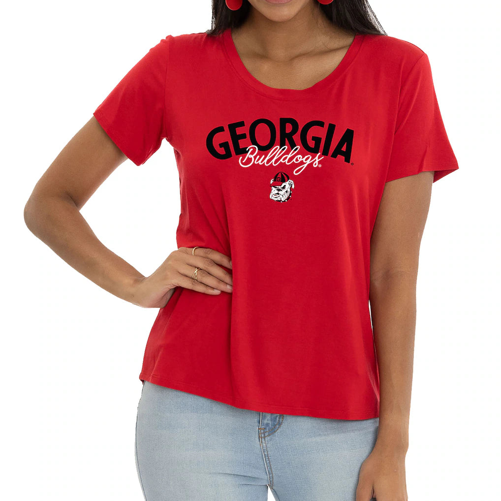 The Scarlett Scoop Top UGA