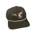 Wood Duck 5 Panel Performance Hat Olive